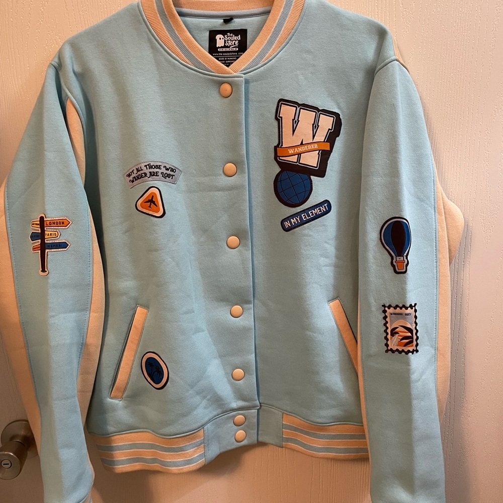 The Souled Store TSS Originals Wanderlust Life Varsity Jacket Womens SZ Large